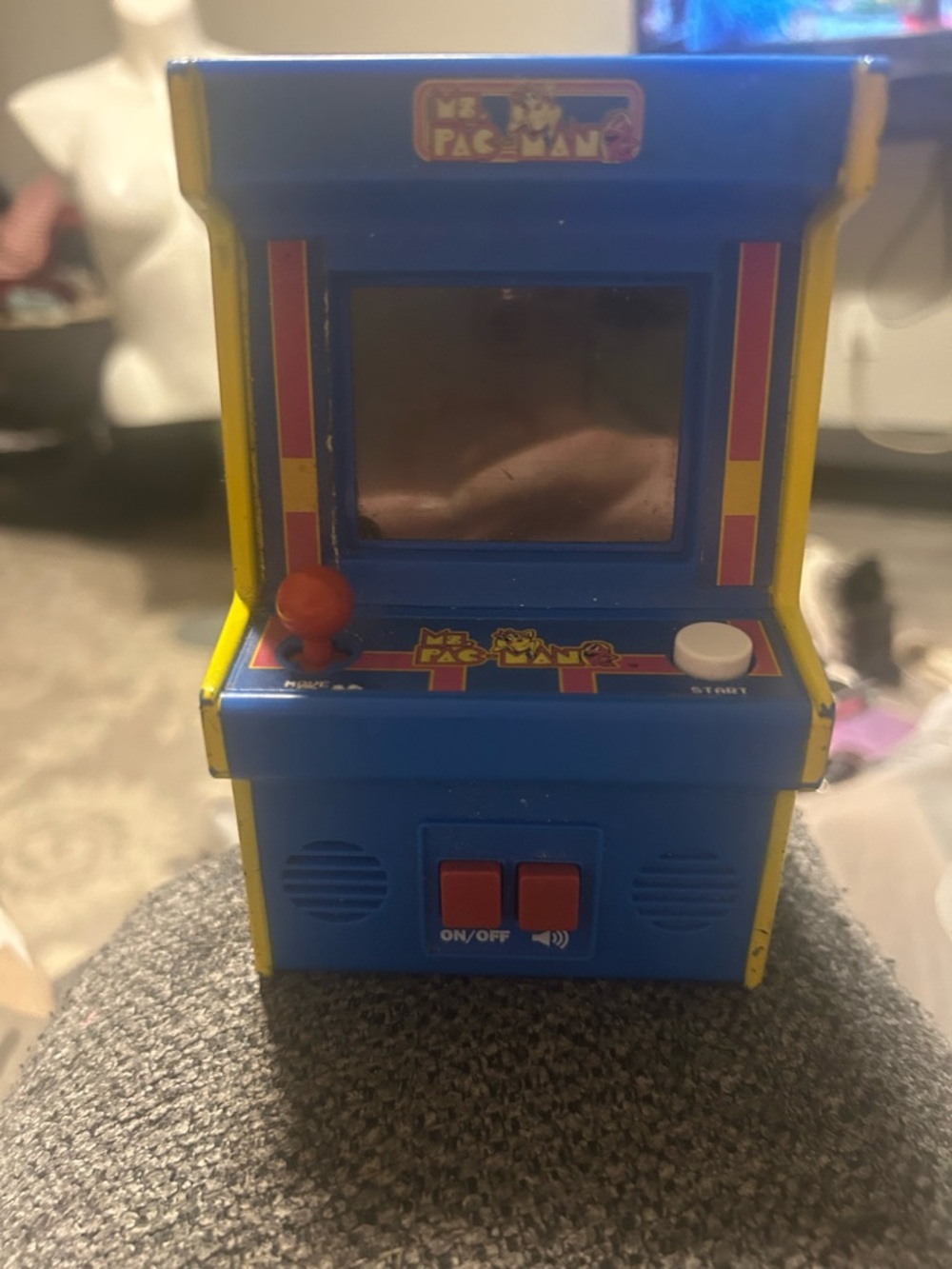 Ms. Pac-Man Mini Arcade Handheld Game Console - Blue